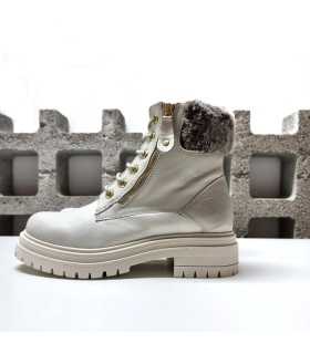 Bota mujer tipo Panama gris suave de Coroner Tapioca
