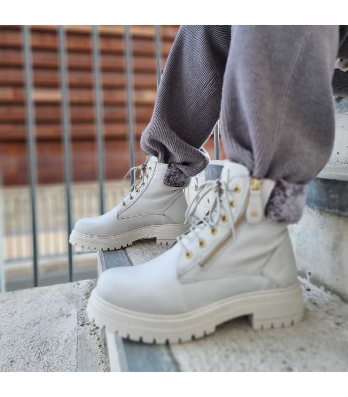 Bota mujer tipo Panama gris suave de Coronel Tapioca