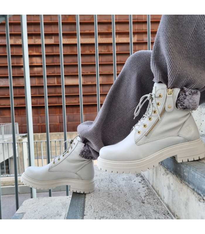 Bota mujer tipo Panama gris suave de Coronel Tapioca