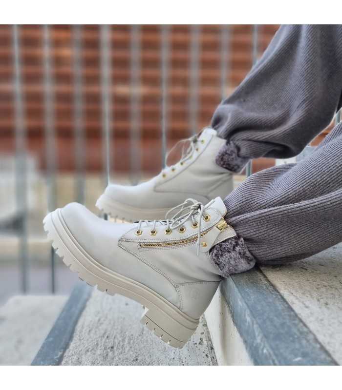 Botas mujer tipo Panama gris suave de Coronel Tapioca