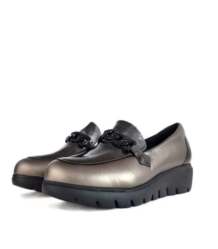 Foto de perfil medio:
Mocasín elegante con horma ancha y cuña Doctor Cutillas