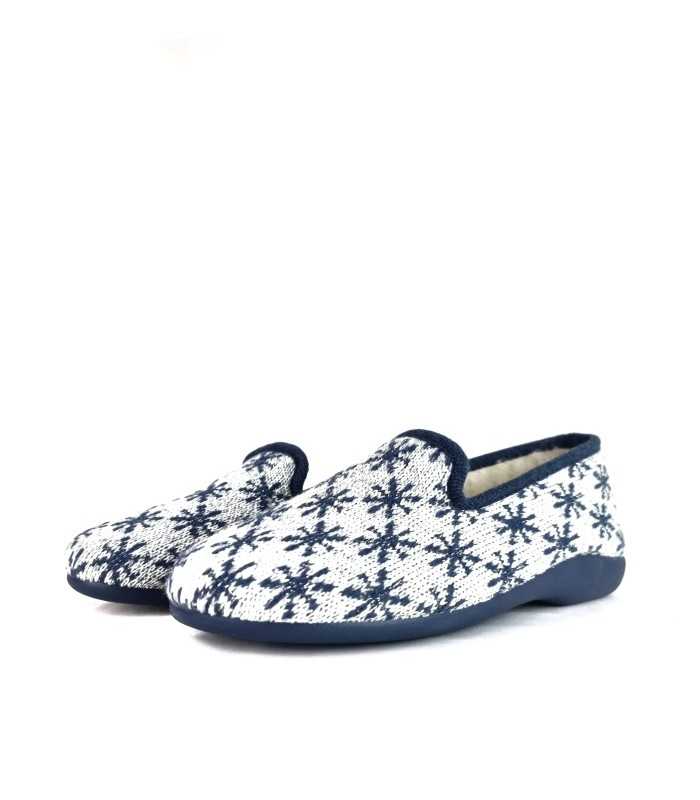 Zapatillas casa cerrada forro lana estrellas de Pelusin