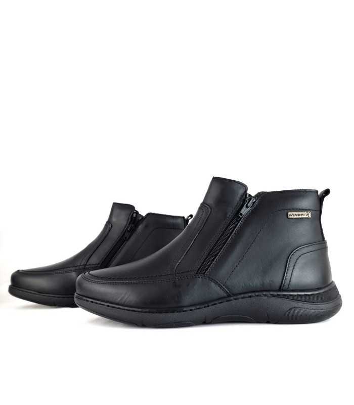 Botin hombre piel negro membrana impermeable de Zen