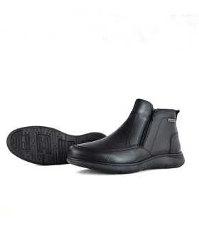 Botines hombre piel negro membrana impermeable de Zen