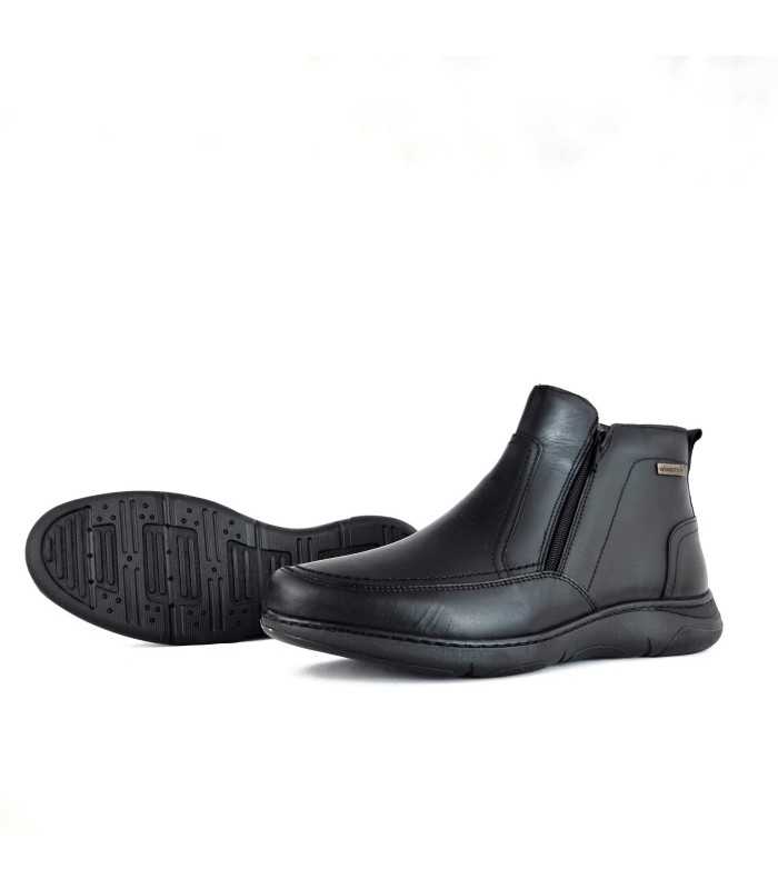 Botines hombre piel negro membrana impermeable de Zen