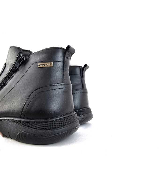 Botines hombre piel negro membrana impermeable de Zen