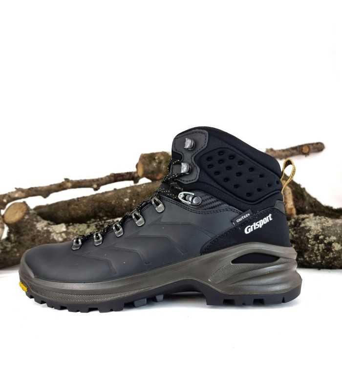 Botas de trekking Dakar V44 negra de Grisport de piel con membrana Gritex