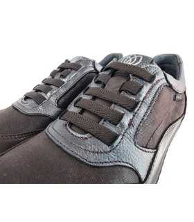 Zapato cómodo piel marrón con cuña de laura Azaña de mujer