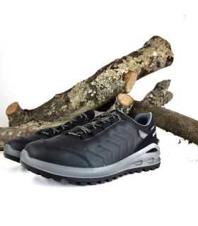 Zapatos deportivos hombre piel negro de Grisport