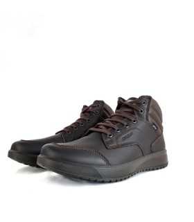 Vista de medio perfil de la botas Grisport con membrana Gritex marron
