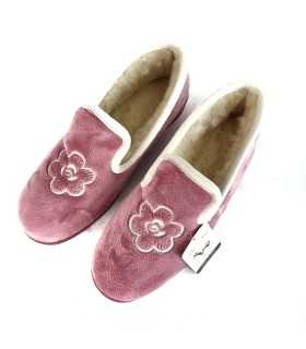Piso de goma antideslizante de zapatilla rosa de javer