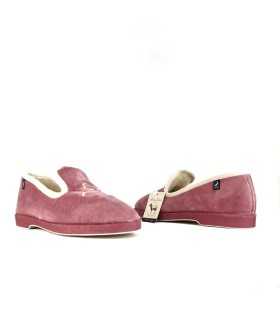 Zapatillas casa cerrada para mujer rosa forro lana de Javer