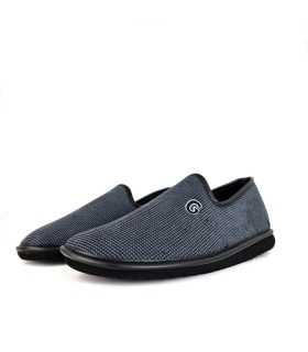 Zapatilla casa hombre ligera descalza azul de Gomus