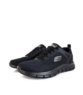 zapatilla negra skechers hombre malla técnica memory foam