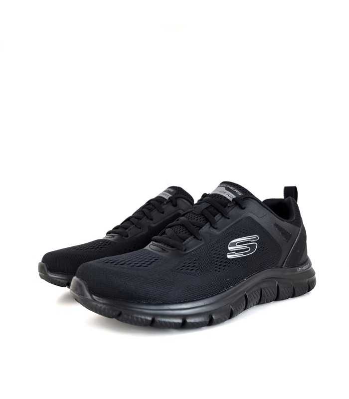 zapatilla negra skechers hombre malla técnica memory foam
