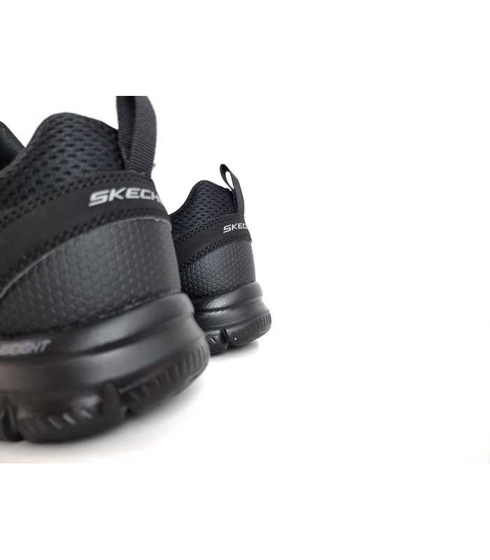 zapatilla deportiva hombre negro Track Broader de Skechers, vista trasera