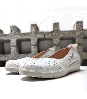 zapatos blanco mujer piel Laura Azaña cómodo plantilla extraíble