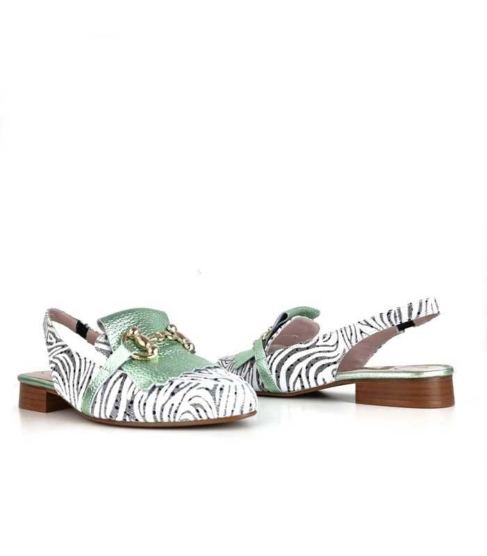 Zapato mujer destalonado Cuore de Nival, vista de los dos perfiles.