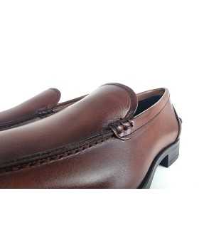 Zapato mocasin de vestir piel marrón de Baerchi ideal para ceremonias o traje