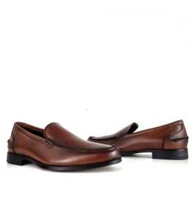 Zapatos mocasines de vestir piel marrón de Baerchi ideal para ceremonias o traje