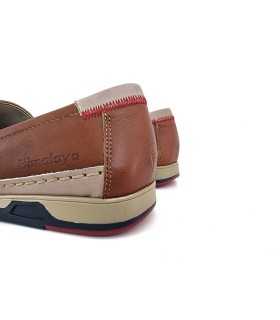 vista trasera mocasín piel marrón hombre Himalaya casual