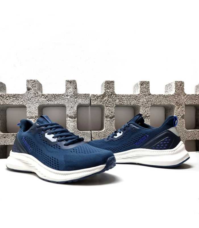 Zapatilla deportiva comoda Cerrato de Paredes azul para hombre vista de los dos perfiles