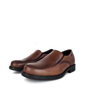 Zapato horma ancha piel marrón de Baerchi