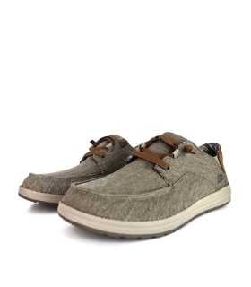 Deportivo hombre lona Melson Planon de Skechers beige