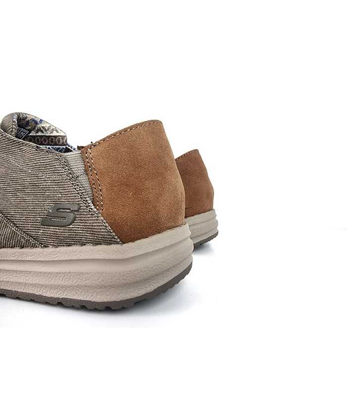 Deportivo hombre lona Melson Planon de Skechers beige