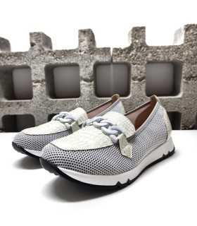 mocasínes mujer blanco sport cómodo Doctor Cutillas