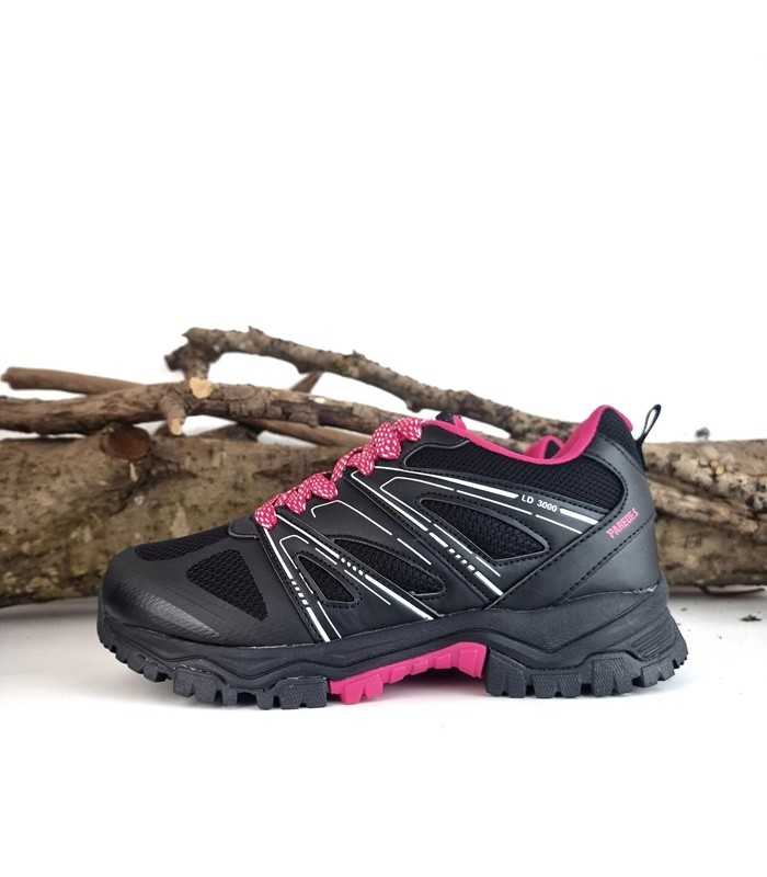 Zapatillas senderismo mujer Espadán negra de Paredes en vista lateral