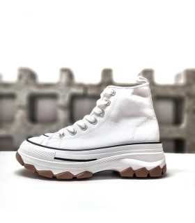 Foto de perfil:
Bota sneaker lona blanca mujer con plataforma casual