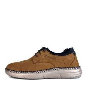 zapato cordones piel marrón claro Luisetti