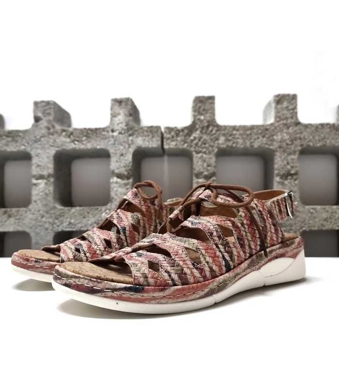 Sandalia Etnica mujer cordon empeine de Comfort Class