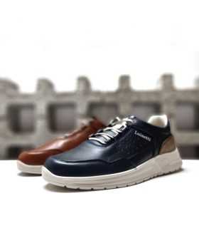 Zapato Barak flexible y cómodo cordones de Luisetti azul o marron