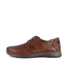 zapatos sport hombre piel marrón Luisetti perfil