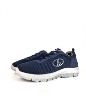Medio perfil: Deportivo Runner azul con cordones Luisetti