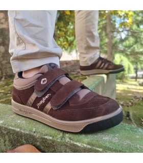 deportivos jhayber Olimpia de hombre marrón con velcro