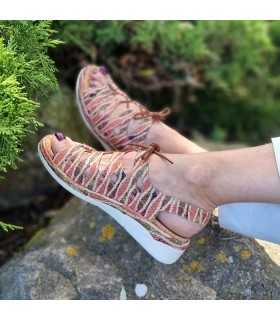 Sandalia Etnica mujer cordon empeine de Comfort Class
