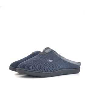 vista  semi lateral de Zapatillas descalza hombre Plumaflex azul