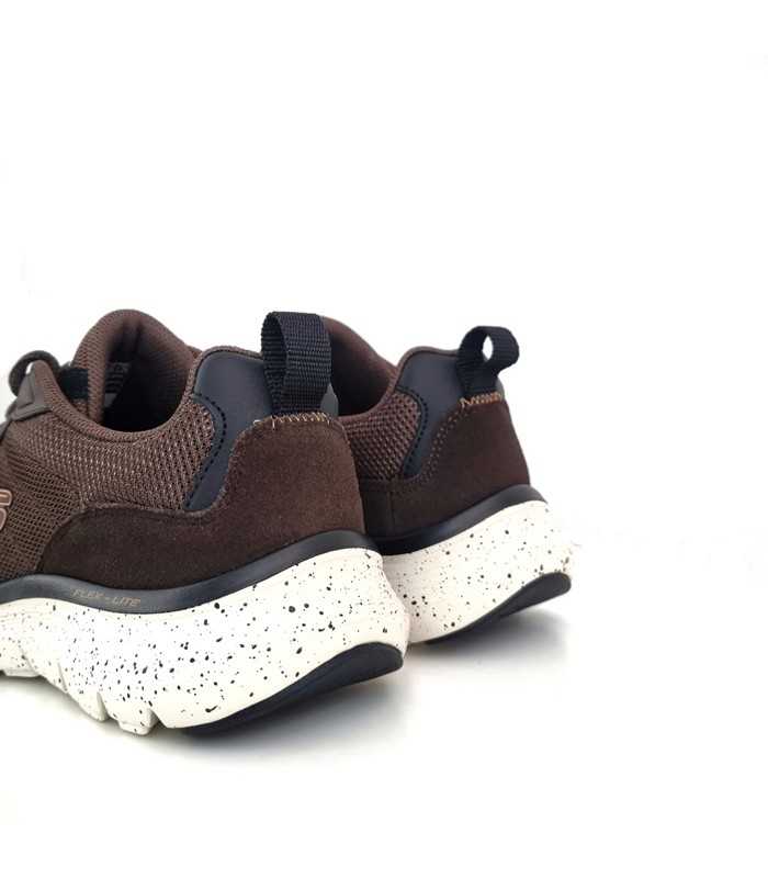 Vista trasera de Zapatilla deportiva hombre marrón