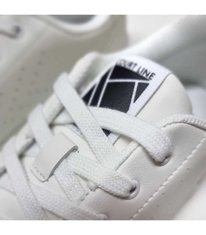 vista del cierre de cordones de Zapatilla deportiva Court Trainers blanca