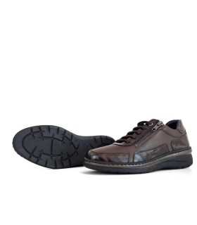Piso ligero de 4.00 cm en zapato marron mujer Notton