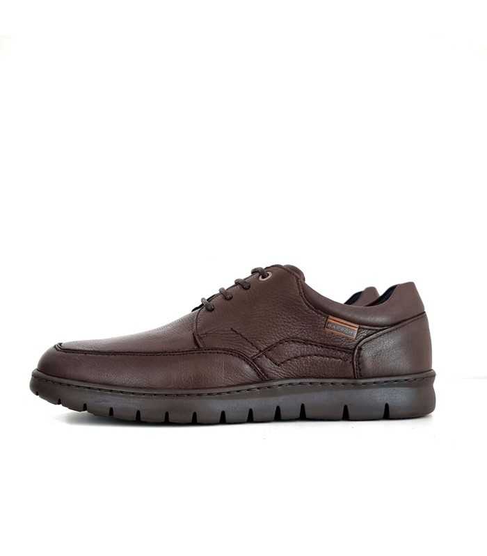 Foto de perfil: "Zapatos de piel marrónes de vacío con cordones, ideal para un look casual moderno."