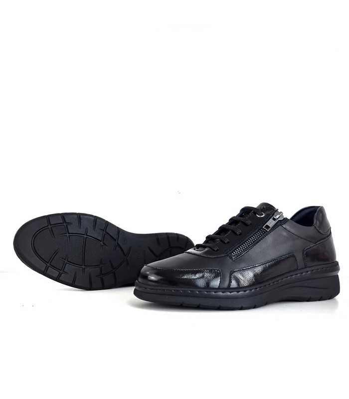 Piso ligero de 4.00 cm en zapato negro mujer Notton