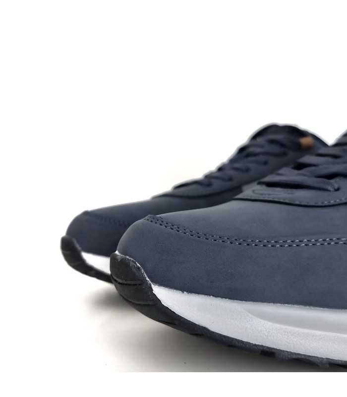 detalle de puntera de Zapatilla deportiva hombre Chalon azul