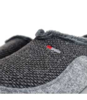 detalle de tejido de Zapatilla cerrada hombre espiga gris