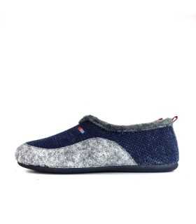 vista de perfil de zapatillas de casa cerradas de cabrera para invierno