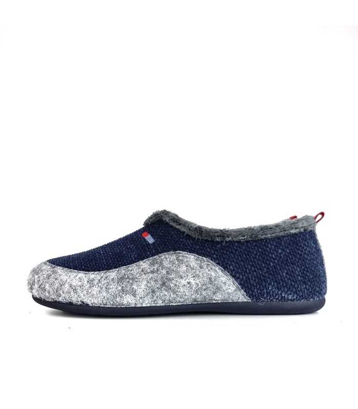 vista de perfil de zapatillas de casa cerradas de cabrera para invierno