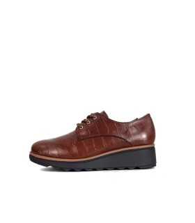 perfil de zapatos de piel marones para mujer de Chika10